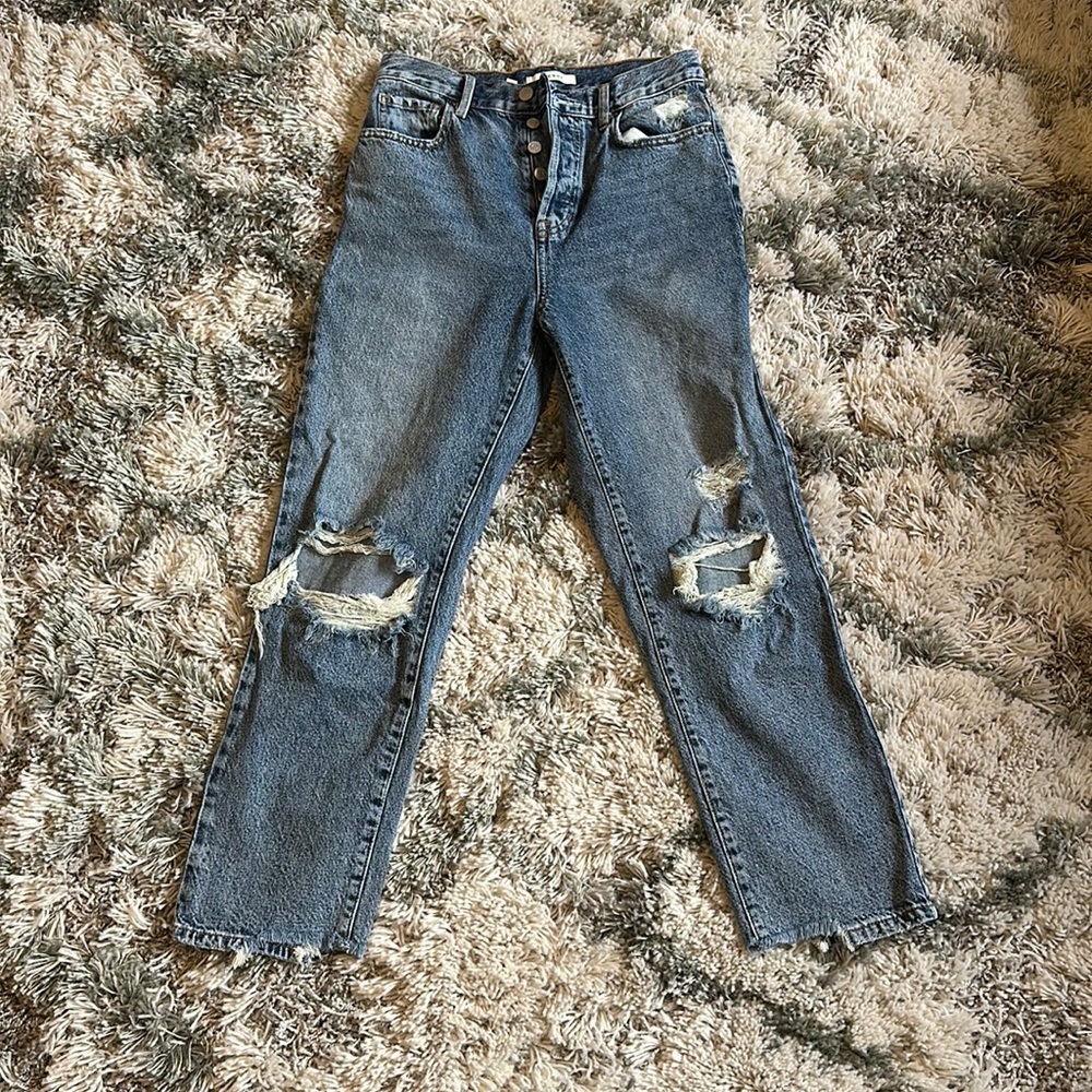 PacSun Distressed High Rise Straight Jean size 26